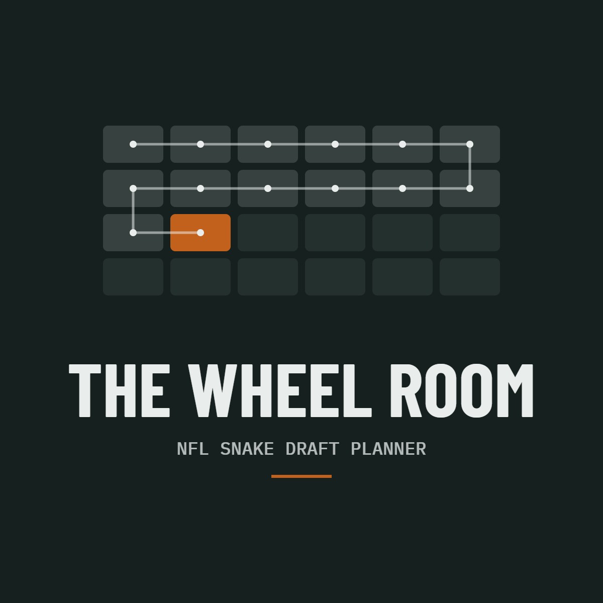 The Wheel Room, NFL snake draft planner