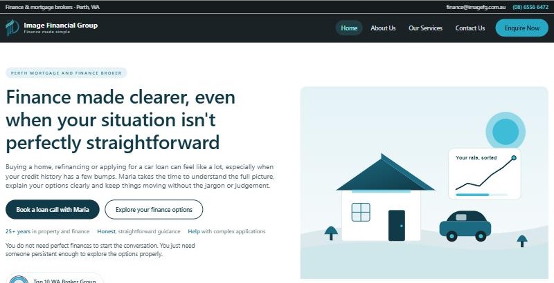 The Image Financial Group website