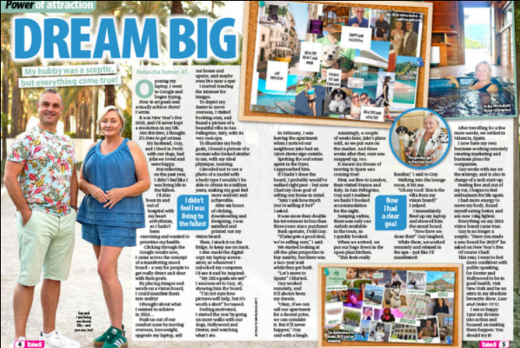 Tasch and Guy Turner's story in Take 5 magazine, Dream Big